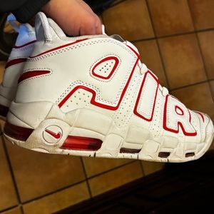 Nike Uptempo white/red